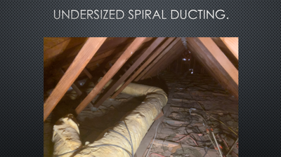 Undersized Spiral Ducting Photo